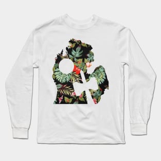 Monk Kendama Mitten Floral Long Sleeve T-Shirt